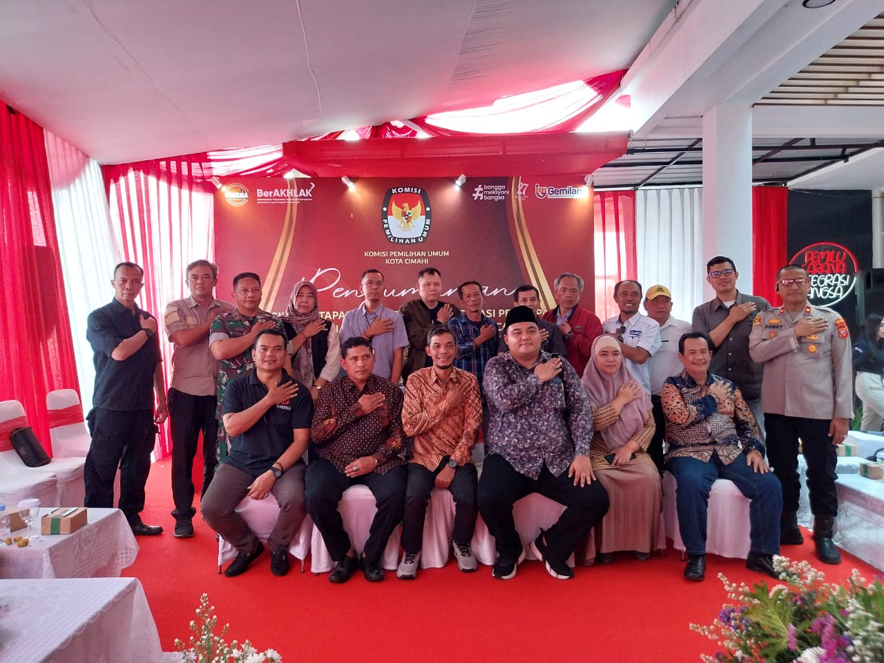 Penetapan Paslon KPU Kota Cimahi