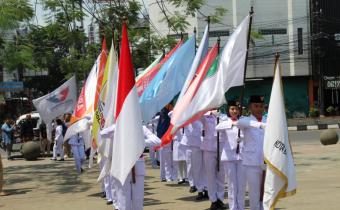 Kirab Pemilu di Alun-alun Kota Cimahi