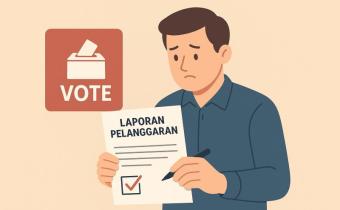 Ilustrasi laporan pelanggaran pemilu